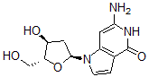 CAS 登录号：110914-68-6， 6-氨基-1-[(2S,4S,5R)-4-羟基-5-(羟基甲基)四氢呋喃-2-基]-5H-吡咯并[3,2-c]吡啶-4-酮