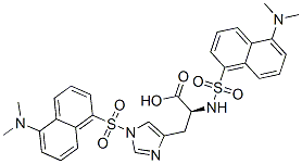 CAS 登录号：1110-87-8， N,1-二[[5-(二甲基氨基)-1-萘基]磺酰基]-L-组氨酸