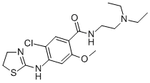 CAS 登录号：111049-32-2， 5-氯-N-(2-二乙基氨基乙基)-4-(4,5-二氢-1,3-噻唑-2-基氨基)-2-甲氧基苯甲酰胺