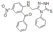 CAS 登录号：111070-79-2， [5-硝基-2-[(4-苯基-5-硫代-1H-1,2,4-三唑-3-基)甲基氨基]苯基]-苯基甲酮