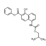CAS 登录号：111130-87-1， 苯基1-羟基-5-[(异丁氧羰基)氨基]-2-萘甲酸酯