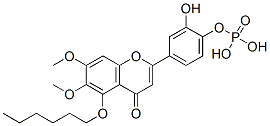CAS#: 111372-46-4, [4-(5-Hexoxy-6,7-Dimethoxy-4-Oxochromen-2-Yl)-2-Hydroxyphenyl] Dihydrogen Phosphate