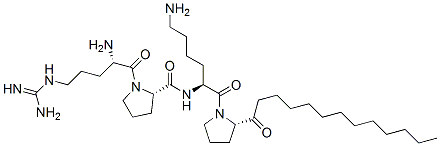 CAS#: 111422-31-2, (2S)-N-[(2S)-6-Amino-2-[[(2S)-1-[(2S)-2-Amino-5-(Diaminomethylideneamino)Pentanoyl]Pyrrolidine-2-Carbonyl]Amino]Hexanoyl]-1-Dodecylpyrrolidine-2-Carboxamide
