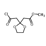 CAS#: 111463-18-4, Methyl [2-(2-Chloro-2-Oxoethyl)-1,3-Dioxolan-2-Yl]Acetate