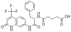CAS 登录号：111574-81-3， 5-氧代-5-[[(2S)-1-氧代-1-[[2-氧代-4-(三氟甲基)-1H-喹啉-7-基]氨基]-3-苯基丙烷-2-基]氨基]戊酸