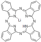 CAS 登录号：111716-29-1， 29H,31H-酞菁,锂盐(1:1)
