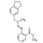 CAS 登录号：111753-60-7， 甲基2-{[3-(1,3-苯并二氧戊环-5-基)-2-甲基丙亚基]氨基}苯甲酸酯