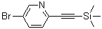CAS 登录号：111770-80-0， 5-溴-2-[(三甲基硅烷基)乙炔基]吡啶
