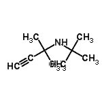 CAS 登录号：1118-17-8， 2-甲基-N-(2-甲基-2-丙基)-3-丁炔-2-胺