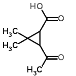 CAS 登录号：111869-21-7， 3-乙酰基-2,2-二甲基环丙烷羧酸