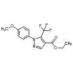 CAS#: 112055-38-6, Ethyl 1-(4-Methoxyphenyl)-5-(Trifluoromethyl)-1H-Pyrazole-4-Carboxylate