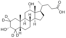CAS#: 112076-61-6, (3alpha,5beta,12alpha)-3,12-Dihydroxy-Cholan-24-Oic-2,2,4,4-D4acid