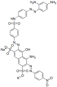CAS#: 112484-44-3, (3E)-5-Amino-3-[[4-[[4-(2,4-Diaminophenyl)Diazenylphenyl]Sulfamoyl]Phenyl]Hydrazinylidene]-6-(4-Nitrophenyl)Diazenyl-4-Oxonaphthalene-2,7-Disulfonic Acid