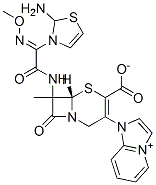 CAS#: 112601-22-6, 7-(2-(2-Aminothiazolyl)-2-methoxyiminoacetamido)-3-(imidazo(1,2-a)pyridinium-1-yl)methyl-3-cephem-4-carboxylate