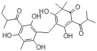 CAS#: 112663-68-0, 3,5-Dihydroxy-6,6-Dimethyl-2-(2-Methylpropanoyl)-4-[[2,4,6-Trihydroxy-3-Methyl-5-(2-Methylbutanoyl)Phenyl]Methyl]Cyclohexa-2,4-Dien-1-One