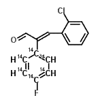 CAS 登录号：112704-51-5， (2E)-3-(2-氯苯基)-2-[4-氟(<sup>14</sup>C<sub>6</sub>)苯基]丙烯醛