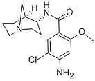CAS 登录号：112727-80-7， rel-4-氨基-N-(1R,4S,5R)-1-氮杂双环[3.3.1]壬-4-基-5-氯-2-甲氧基-苯甲酰胺