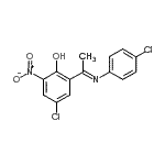 CAS#: 112932-75-9, 4-Chloro-2-[(1E)-N-(4-Chlorophenyl)Ethanimidoyl]-6-Nitrophenol