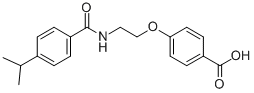 CAS 登录号：113079-40-6， 4-(2-(4-异丙基苯并酰胺基)乙氧基)苯甲酸