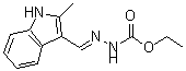 CAS#: 113143-56-9, Ethyl (2E)-2-[(2-Methyl-1H-Indol-3-Yl)Methylene]Hydrazinecarboxylate