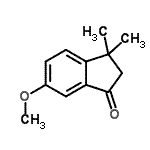 CAS 登录号：1133-54-6， 6-甲氧基-3,3-二甲基-1-茚满酮