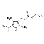 CAS 登录号：113380-34-0， 4-(3-乙氧基-3-氧代丙基)-3,5-二甲基-1H-吡咯-2-羧酸