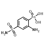 CAS 登录号：1134-98-1， (2-氨基-4-氨基磺酰基-苯基)砷酸