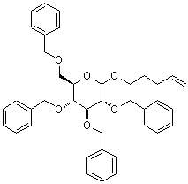 CAS 登录号：113533-73-6， 4-戊烯-1-基2,3,4,6-四-O-苄基-D-吡喃葡萄糖苷
