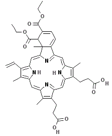 CAS#: 113719-89-4, 1,2-Bis(Ethoxycarbonyl)-19-Ethenyl-1,22a-Dihydro-8,14,18,22a-Tetramethyl-23H,25H-Benzo(b)Porphine-9,13-Dipropanoic Acid