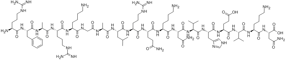 CAS 登录号：113731-96-7， L-精氨酰-L-苯丙氨酰-L-丙氨酰-L-精氨酰-L-赖氨酰甘氨酰-L-丙氨酰-L-亮氨酰-L-精氨酰-L-谷氨酰胺酰-L-赖氨酰-L-天冬氨酰胺酰-L-缬氨酰-L-组氨酰-L-alpha-谷氨酰-L-缬氨酰-L-赖氨酰-L-天冬氨酰胺
