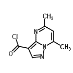 CAS 登录号：114040-07-2， 5,7-二甲基吡唑并[1,5-a]嘧啶-3-甲酰氯