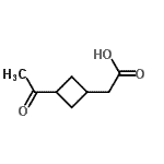 CAS 登录号：114050-60-1， (3-乙酰基环丁基)乙酸