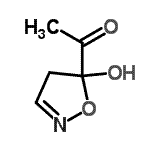 CAS 登录号：114113-84-7， 1-(5-羟基-4,5-二氢-1,2-恶唑-5-基)乙酮