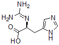 CAS 登录号：114460-37-6， 1-胍基-2-(4-咪唑)丙酸