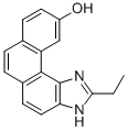 CAS 登录号：114460-41-2， 2-乙基-3H-菲并(3,4-d)咪唑-10-醇