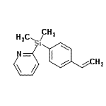 CAS 登录号：114556-12-6， 2-[二甲基(4-乙烯基苯基)硅烷基]吡啶