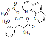 CAS 登录号:114557-71-0, 水合(1,10-菲咯啉)(苯基丙氨酸)铜(II)