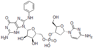CAS#: 114692-54-5, N-(Deoxycytidylyl-(3'-5')-guanosin-8-yl)aniline