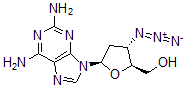 CAS#: 114753-52-5, 3'-Azido-2,6-Diaminopurine-2',3'-Dideoxyriboside