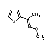 CAS 登录号：114773-97-6， (1E)-N-甲氧基-1-(2-噻吩基)乙烷亚胺