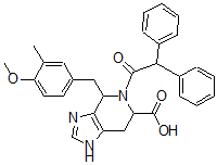 CAS#: 114785-18-1, 5-[2,2-Di(Phenyl)Acetyl]-4-[(4-Methoxy-3-Methylphenyl)Methyl]-1,4,6,7-Tetrahydroimidazo[5,4-d]Pyridine-6-Carboxylic Acid
