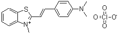 CAS 登录号：114793-87-2， 2-{(E)-2-[4-(二甲基氨基)苯基]乙烯基}-3-甲基-1,3-苯并噻唑-3-鎓高氯酸盐