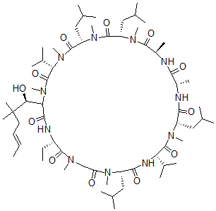 CAS#: 114865-22-4, N-Methyl-4-((E)-2-butenyl)-4,4-dimethylthreonine cyclosporin A