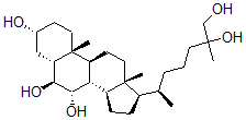 CAS#: 114882-48-3, (3R,5R,6S,7S,8S,9S,10R,13R,14S,17R)-17-[(2R)-6,7-Dihydroxy-6-Methylheptan-2-Yl]-10,13-Dimethyl-2,3,4,5,6,7,8,9,11,12,14,15,16,17-Tetradecahydro-1H-Cyclopenta[a]Phenanthrene-3,6,7-Triol