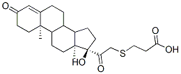 CAS#: 114967-87-2, 3-[2-[(10R,13S,17R)-17-Hydroxy-10,13-Dimethyl-3-Oxo-2,6,7,8,9,11,12,14,15,16-Decahydro-1H-Cyclopenta[a]Phenanthren-17-Yl]-2-Oxoethyl]Sulfanylpropanoic Acid