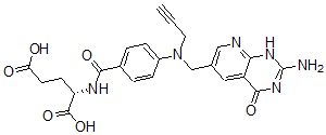 CAS 登录号：115722-29-7， (2S)-2-[[4-[(2-氨基-4-氧代-1H-吡啶并[5,6-e]嘧啶-6-基)甲基-丙-2-炔基氨基]苯甲酰基]氨基]戊烷二酸