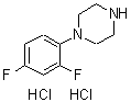 CAS 登录号：115761-77-8， 1-(2,4-二氟苯基)哌嗪二盐酸盐