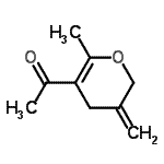 CAS 登录号：115975-07-0， 1-(6-甲基-3-亚甲基-3,4-二氢-2H-吡喃-5-基)乙酮