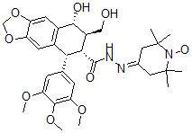 CAS 登录号：116003-93-1， 鬼臼酸哌啶基腙氮氧自由基
