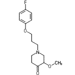 CAS#: 116256-11-2， 1-[3-(4-Fluorophenoxy)Propyl]-3-Methoxy-4-Piperidinone